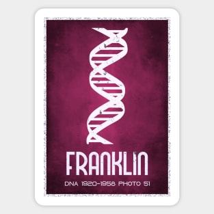 Rosalind Franklin Photo 51 DNA Crystallisation Sticker